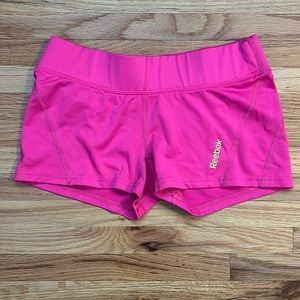 Pink Play Dry Reebok Spandex Shorts